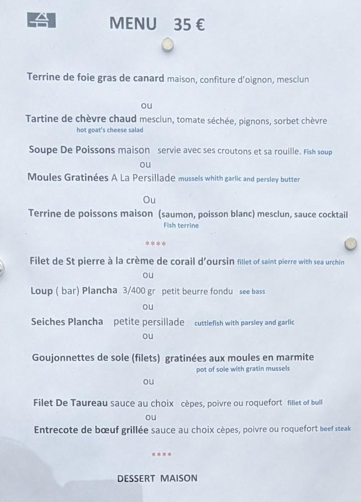 Le Jardin des Délices - Menu Image 3